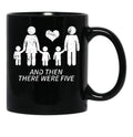 And Then There Were Five Shirt Cute Pregnancy Family Shirt Black Coffee Mug, Gift Coffee Mug - Black