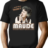 And Then There'S Maude Distressed Premium Heavyweight Cotton T-Shirt - Black