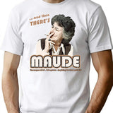 And Then There'S Maude Distressed Premium Heavyweight Cotton T-Shirt - White