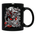 Angel Dust Demon Design - Hazbin Hotel Black Coffee Mug, Gift Coffee Mug - Black