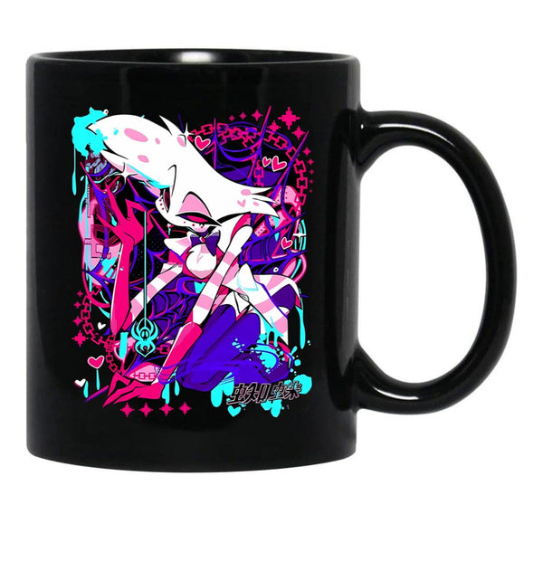 Angel Dust - Hazbin Hotel Classic23 Black Black Coffee Mug, Gift Coffee Mug - Black