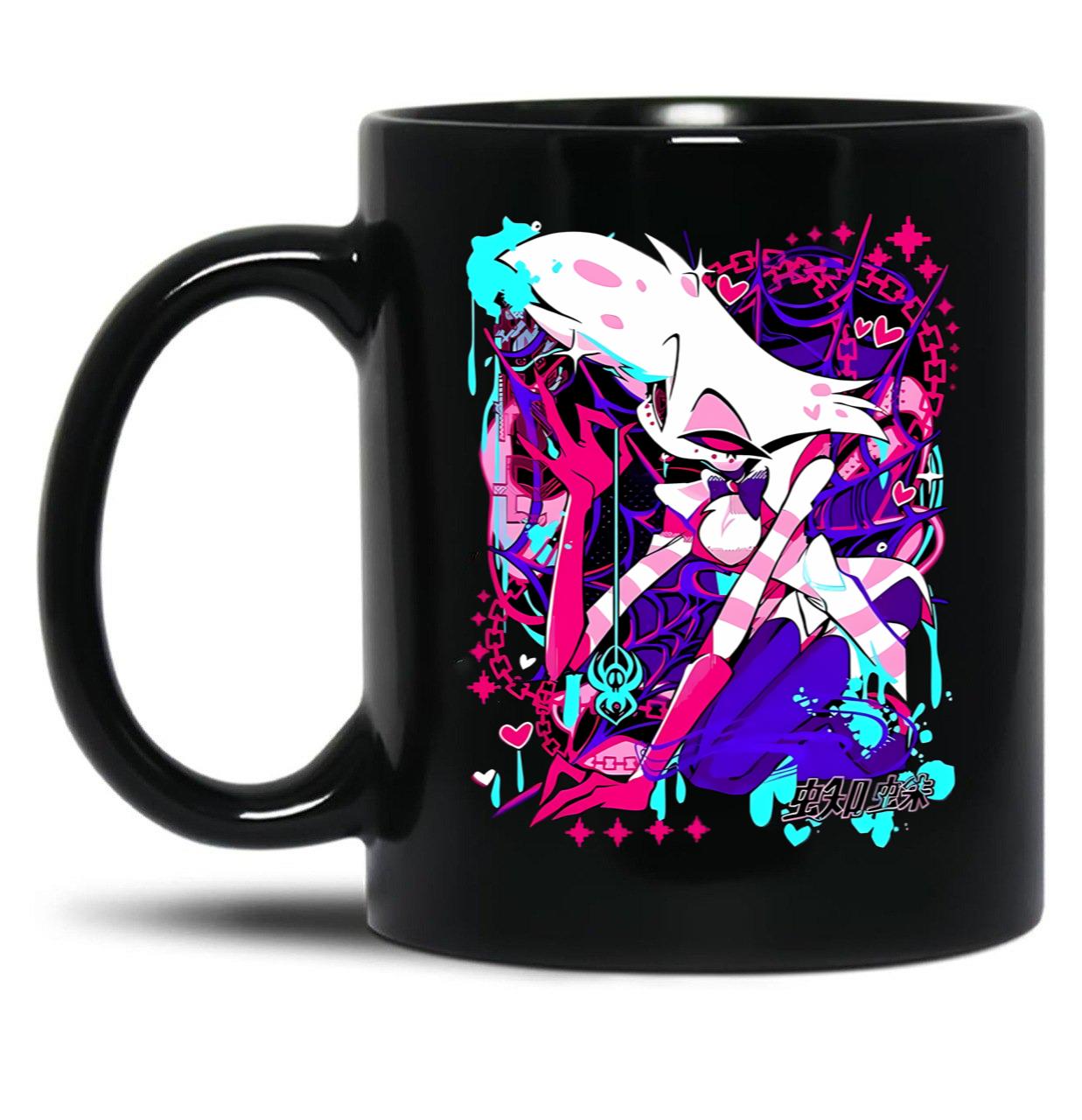 Angel Dust - Hazbin Hotel Classic23 Black Black Coffee Mug, Gift Coffee Mug