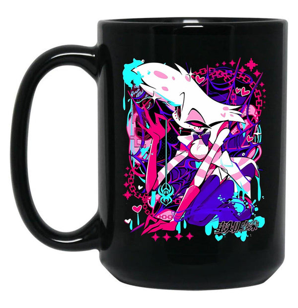 Angel Dust - Hazbin Hotel Classic23 Black Black Coffee Mug, Gift Coffee Mug - Black