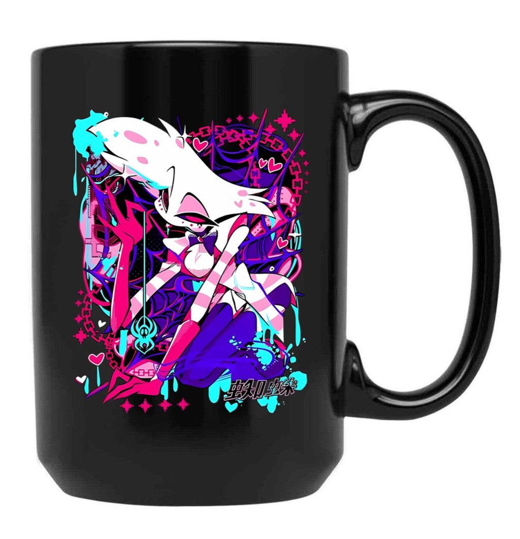 Angel Dust - Hazbin Hotel Classic23 Black Black Coffee Mug, Gift Coffee Mug