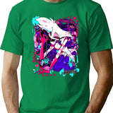 Angel Dust - Hazbin Hotel Classic 23 Black Premium Heavyweight Cotton T-Shirt - Green