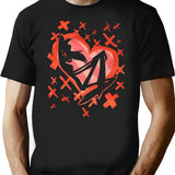 Angel Dust Valentines Day - Hazbin Hotel Premium Premium Heavyweight Cotton T-Shirt - Black