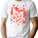Angel Dust Valentines Day - Hazbin Hotel Premium Premium Heavyweight Cotton T-Shirt - White