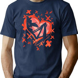 Angel Dust Valentines Day - Hazbin Hotel Premium Premium Heavyweight Cotton T-Shirt - Navy