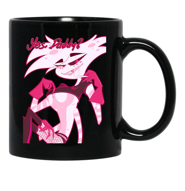 Angel Dust - Yes Daddy Black Coffee Mug, Gift Coffee Mug - Black
