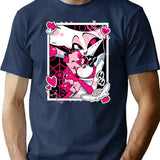 Angel Dust and Fat Nugget Selfie - Hazbin Hotel Essential Premium Heavyweight Cotton T-Shirt - Navy