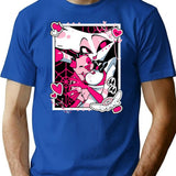 Angel Dust and Fat Nugget Selfie - Hazbin Hotel Essential Premium Heavyweight Cotton T-Shirt - Blue