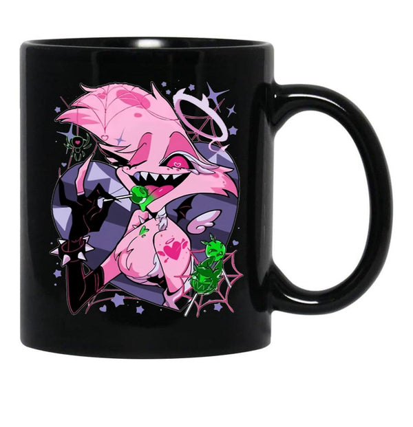Angel Dusts Tricks and Treats Essential Black Coffee Mug, Gift Coffee Mug - Black