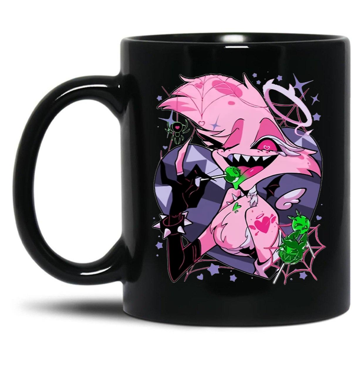 Angel Dusts Tricks and Treats Essential Black Coffee Mug, Gift Coffee Mug