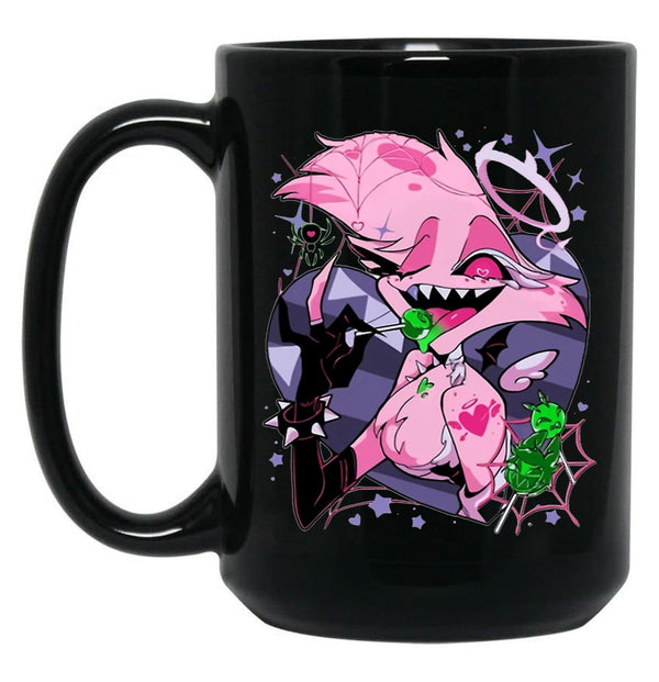 Angel Dusts Tricks and Treats Essential Black Coffee Mug, Gift Coffee Mug - Black