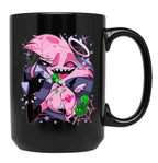 Angel Dusts Tricks and Treats Essential Black Coffee Mug, Gift Coffee Mug