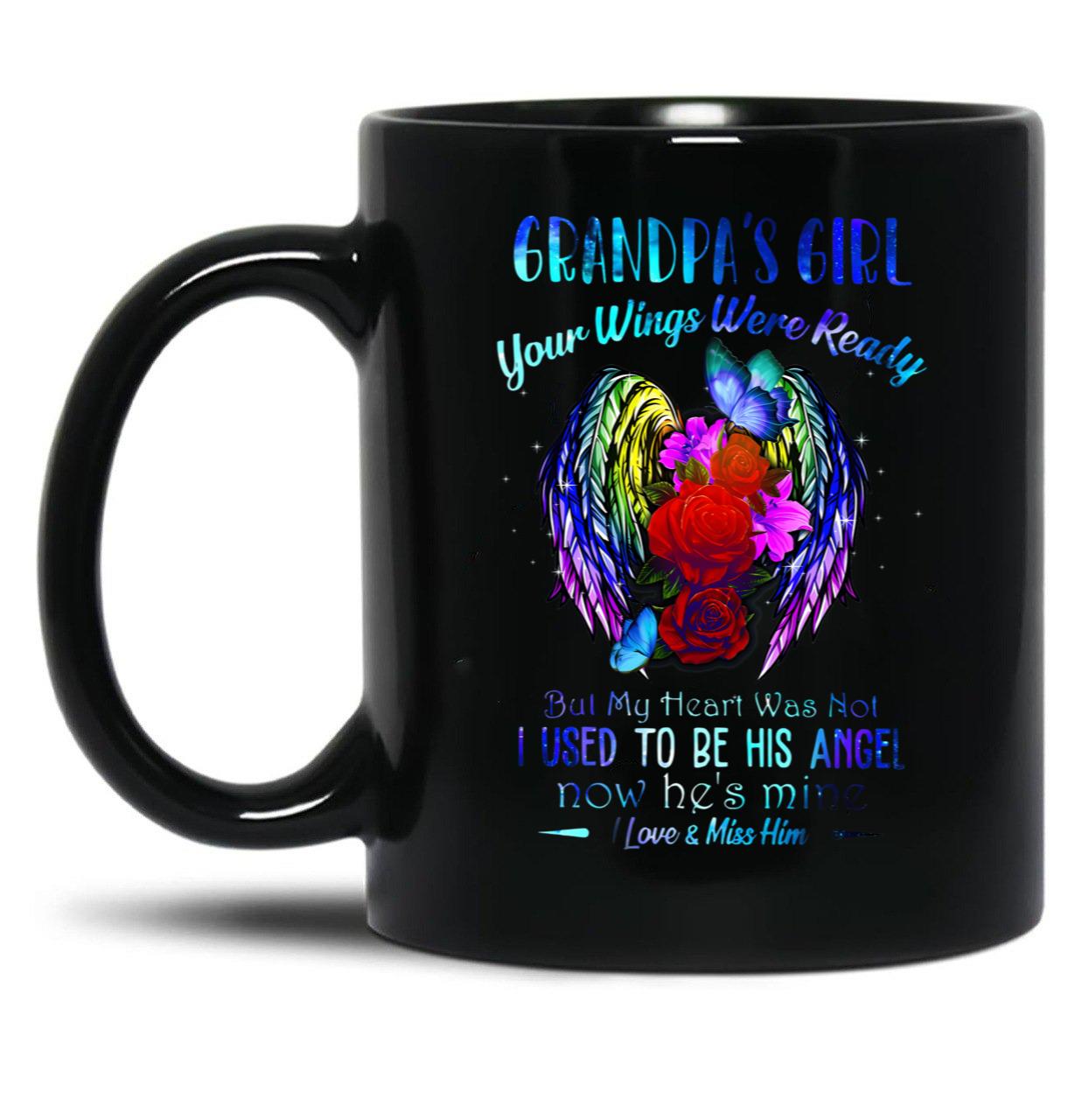 Angel Grandma - Your Wings Were Ready Black Coffee Mug