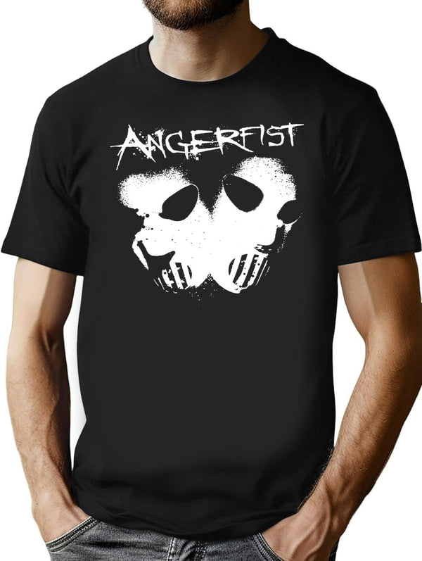 Angerfist Classic  Premium Heavyweight Cotton T-Shirt - Black