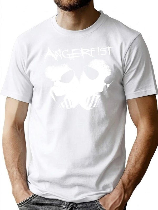 Angerfist Classic  Premium Heavyweight Cotton T-Shirt - White