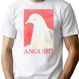 Anguish Pigeon T-Shirt for Men & Women, T-Shirts Graphic Tee - White