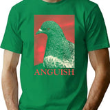 Anguish Pigeon T-Shirt for Men & Women, T-Shirts Graphic Tee - Green
