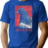 Anguish Pigeon T-Shirt for Men & Women, T-Shirts Graphic Tee - Blue