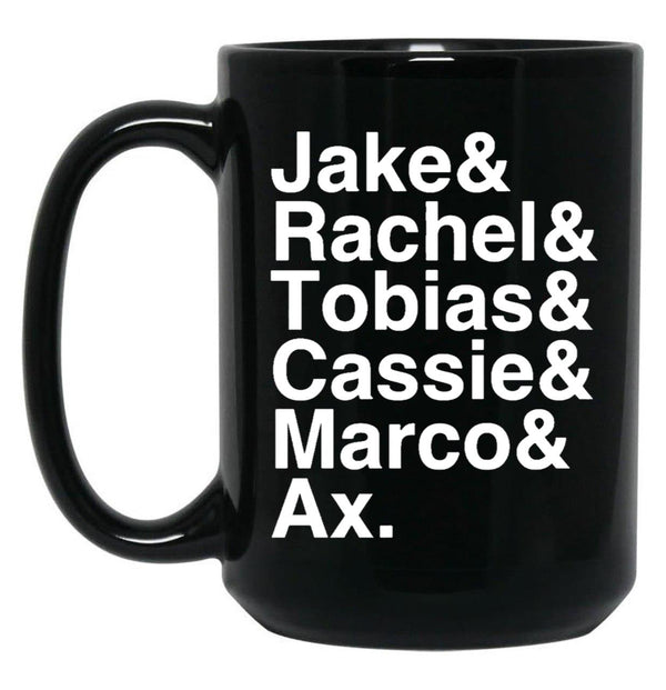 Animorphs Lineup List Coffee Mug Black Coffee Mug, Gift Coffee Mug - Black