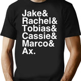 Animorphs Lineup List Premium Heavyweight Cotton T-Shirt - Black