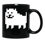 Annoying Dog - Undertale Black Coffee Mug, Gift Coffee Mug - Black