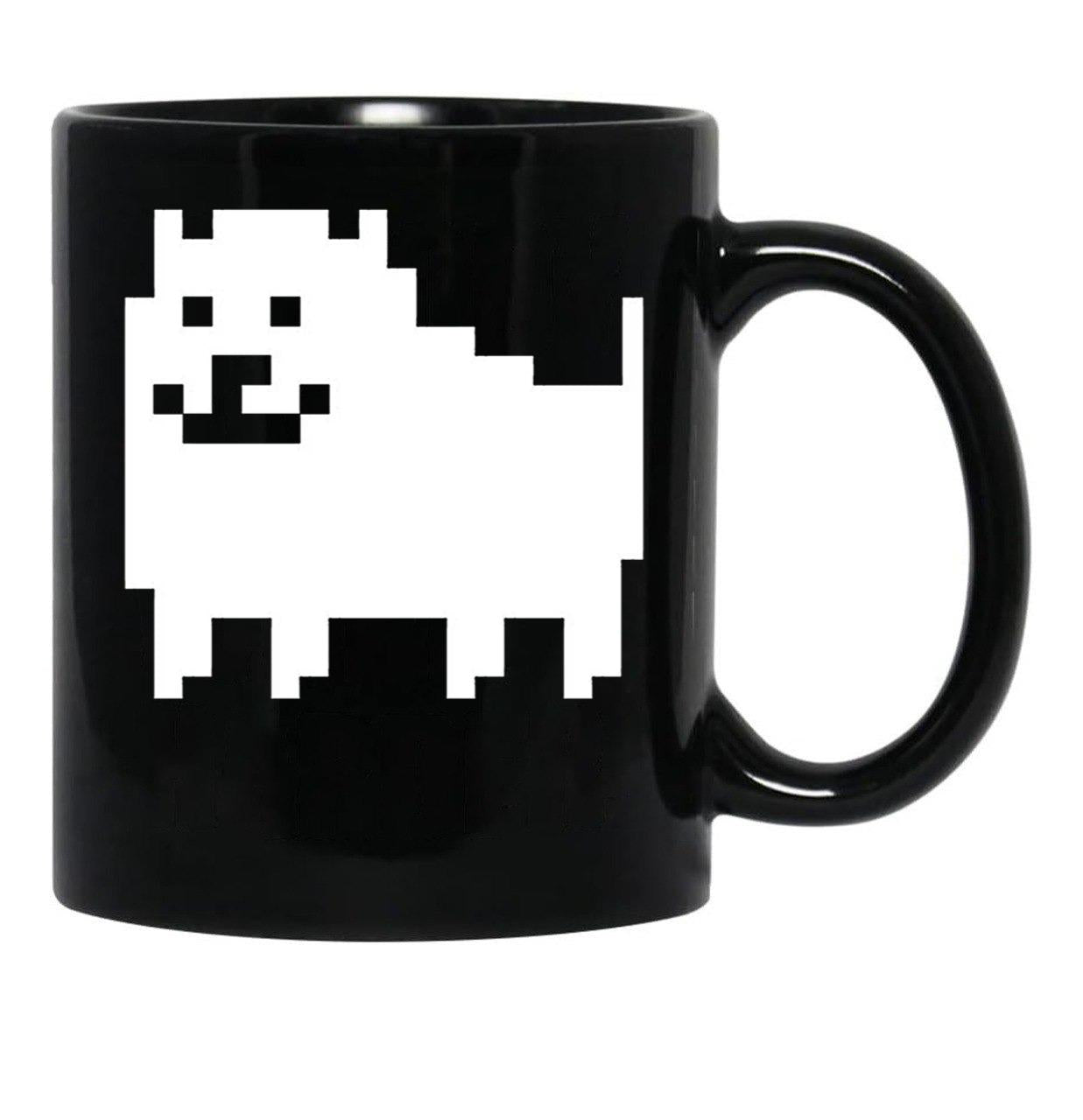 Annoying Dog - Undertale Black Coffee Mug, Gift Coffee Mug - Black
