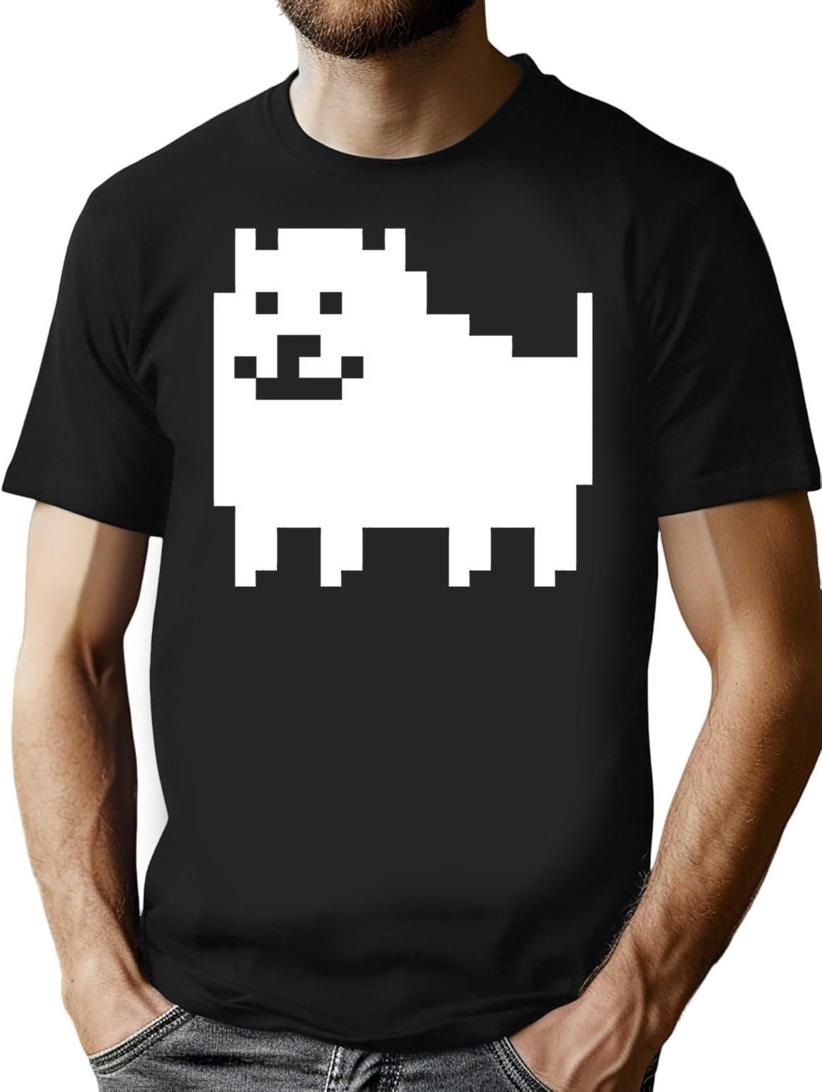 Annoying Dog - Undertale Premium Heavyweight Cotton T-Shirt - Black