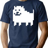 Annoying Dog - Undertale Premium Heavyweight Cotton T-Shirt - Navy