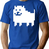 Annoying Dog - Undertale Premium Heavyweight Cotton T-Shirt - Blue