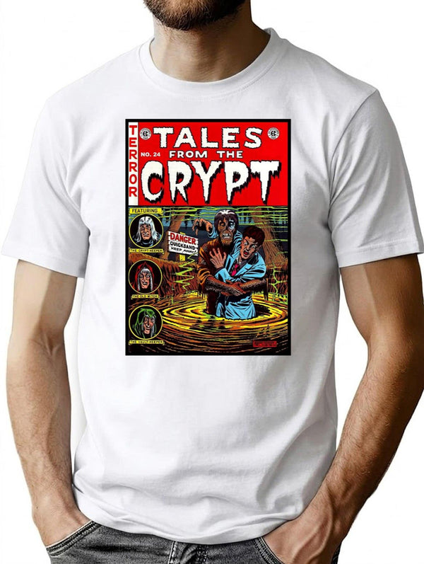 Another Great Vintage Tales from The Crypt Comic Cover Art! Essential Premium Heavyweight Cotton T-Shirt - White