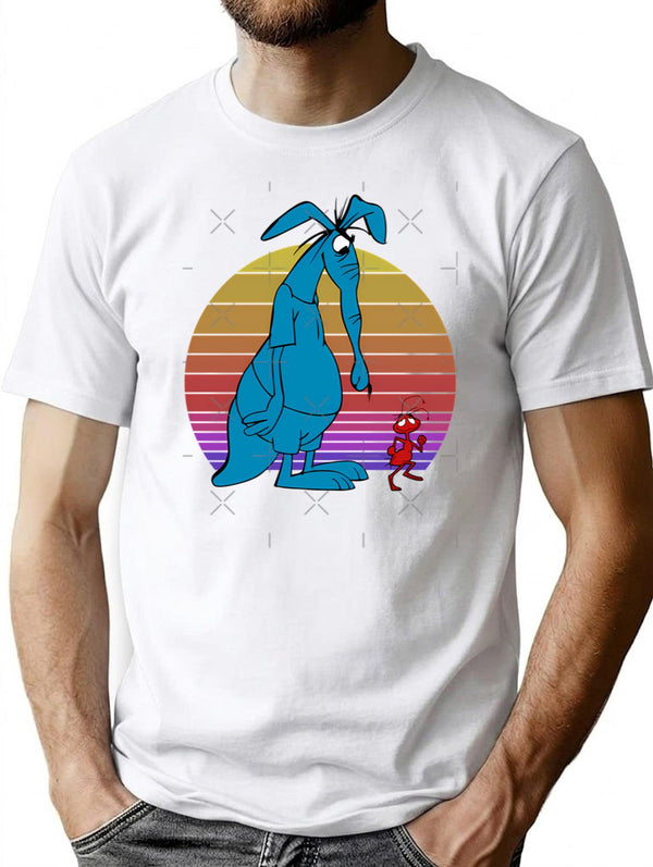 Ant And Aardvark T-Shirt for Men & Women, T-Shirts Graphic Tee - White