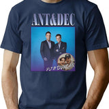 Ant And Dec - 90'S Retro Newcastle T-Shirt for Men & Women, T-Shirts Graphic Tee - Navy