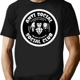 Anti Social Club T-Shirt for Men & Women, T-Shirts Graphic Tee - Black