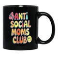 Anti-Social Moms Club V1 Black Coffee Mug, Gift Coffee Mug - Black