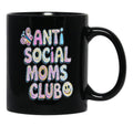 Anti-Social Moms Club V2 Black Coffee Mug, Gift Coffee Mug - Black
