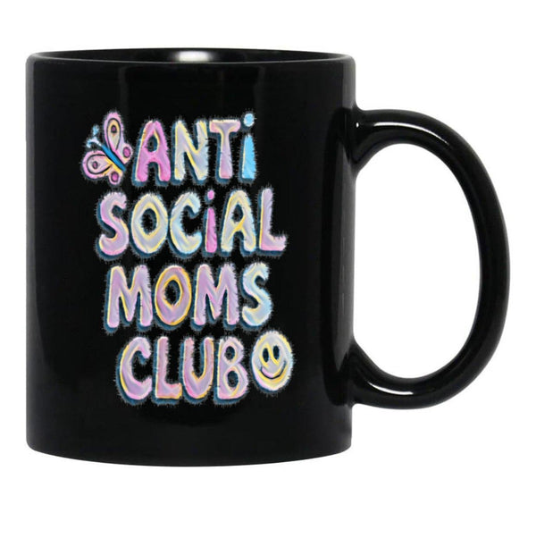 Anti-Social Moms Club V2 Black Coffee Mug, Gift Coffee Mug - Black