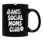 Anti-Social Moms Club V3 Black Coffee Mug, Gift Coffee Mug - Black