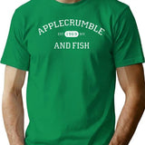 Applecrumble And Fish T-Shirt for Men & Women, T-Shirts Graphic Tee - Green