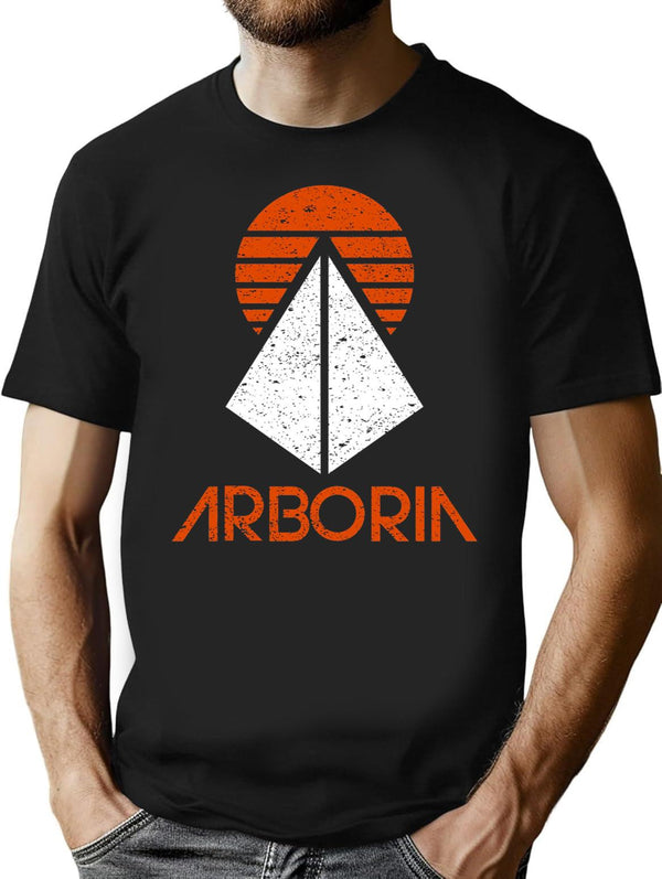 Arboria Institute (VintageDistressed) Classic Premium Heavyweight Cotton T-Shirt - Black
