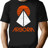 Arboria Institute (Vintagedistressed) T-Shirt for Men & Women, T-Shirts Graphic Tee - Black