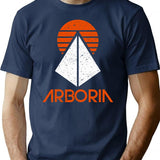 Arboria Institute (Vintagedistressed) T-Shirt for Men & Women, T-Shirts Graphic Tee - Navy