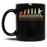 Arborist Chainsaw. Retro Style Tree Surgeon Black Coffee Mug, Gift Coffee Mug - Black