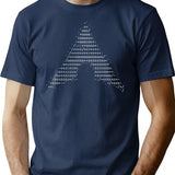 Arch Linux Logo Vintage T-Shirt for Men & Women, T-Shirts Graphic Tee - Navy