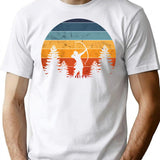 Archery Archer Bow Vintage Retro Distressed Design T-Shirt for Men & Women, T-Shirts Graphic Tee - White