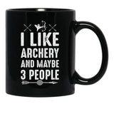 Archery Gift Black Coffee Mug, Gift Coffee Mug - Black