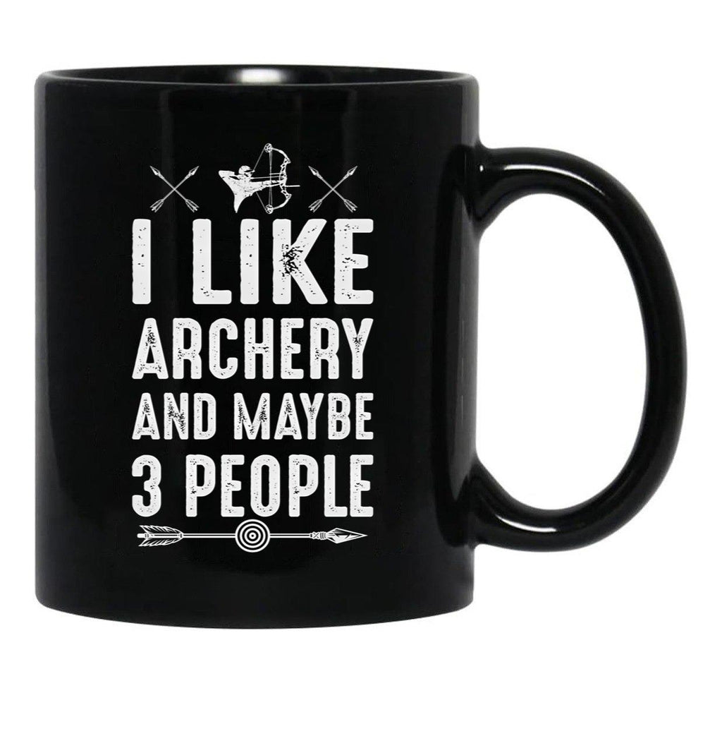Archery Gift Black Coffee Mug, Gift Coffee Mug - Black