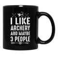 Archery Gift Black Coffee Mug, Gift Coffee Mug - Black